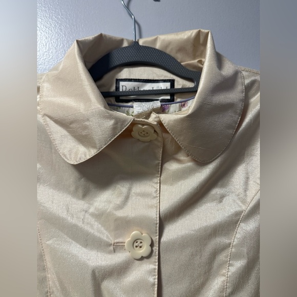 Rothschild Kids shiny Beige jacket with matching hat Euc 12 - Picture 6 of 13